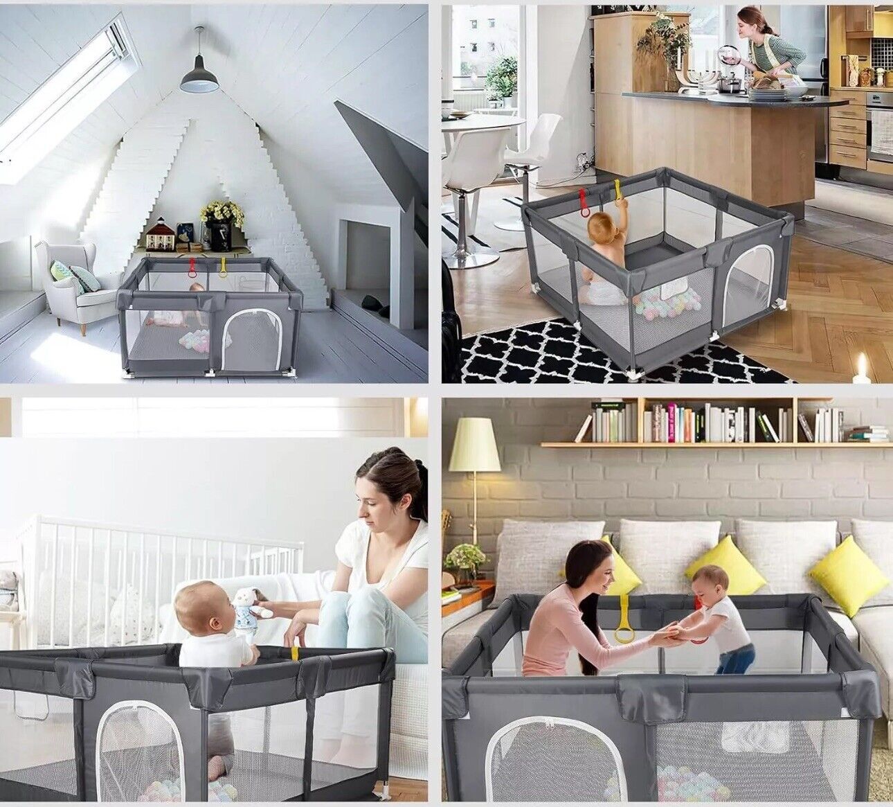 Large Baby Playpen Kids Toddlers Infant Activity Center Saftety Play Fence Yard