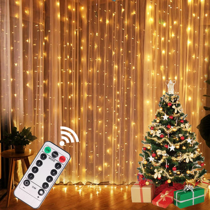 Christmas Lights Curtain Garland Merry Christmas Decorations for Home Christmas Ornaments Xmas Gifts Navidad 2025 New Year Decor