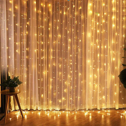 Christmas Lights Curtain Garland Merry Christmas Decorations for Home Christmas Ornaments Xmas Gifts Navidad 2025 New Year Decor